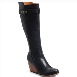 KORK-EASE Shawna Womens Black Knee High Boots Size 8